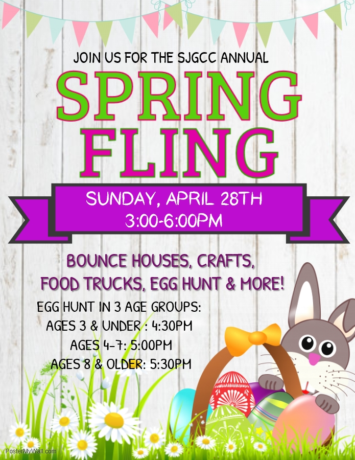 Spring Fling April 28, 2019  3:00 pm - 6:00 pm