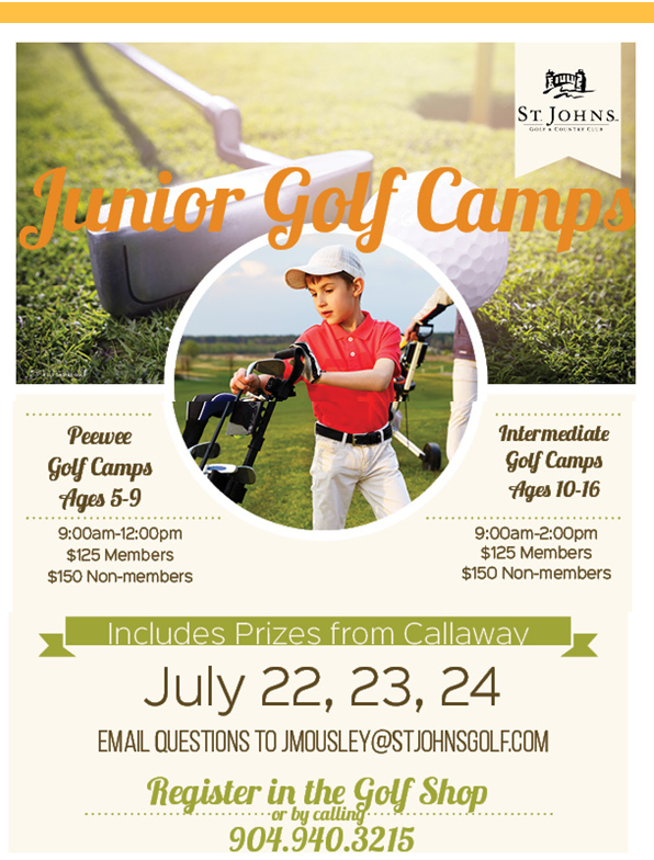 Junior Golf Camp  July 22-24